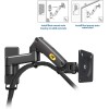 NBMounts F150v2 TV/Monitor Wall Mount Dual Arms 10x10 NBMounts F150v2 TV/Monitor Wall Mount Dual Arms 10x10