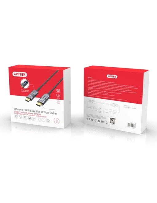 Unitek C11028 UltraPro HDMI V2.1 Active Optical Cable 10m Unitek C11028 UltraPro HDMI V2.1 Active Optical Cable 10m