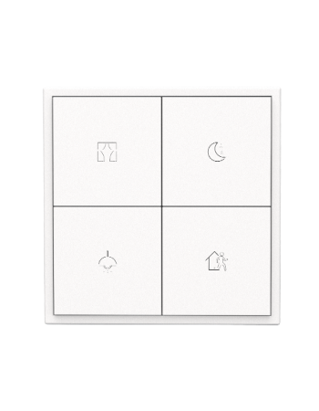 HDL Tile Series 4 Button Smart Panel Ivory White HDL-M/PT4RA.1 HDL Tile Series 4 Button Smart Panel Ivory White HDL-M/PT4RA.1