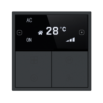 HDL Panel Tile Series OLED Thermostat Ash Gray HDL-M/PTOL6.1