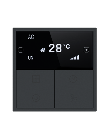 HDL Panel Tile Series OLED Thermostat Ash Gray HDL-M/PTOL6.1 HDL Panel Tile Series OLED Thermostat Ash Gray HDL-M/PTOL6.1