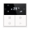 HDL Panel Tile Series OLED Thermostat Ivory White HDL-M/PTOL6.1