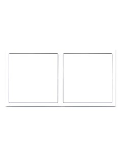 HDL Panel Frame Tile Series 2 Gangs Ivory White MP2H-EC/TILE.48 HDL Panel Frame Tile Series 2 Gangs Ivory White MP2H-EC/TILE.48