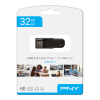 PNY Flash Drive Attache 4 USB 2.0 Stick 32GB Capless Slider Black FD32GATT4