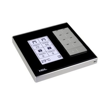 HDL Panel DLP MODERN Series 8 Buttons Black HDL Panel DLP MODERN Series 8 Buttons Black