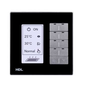 HDL Panel DLP MODERN Series 8 Buttons Black