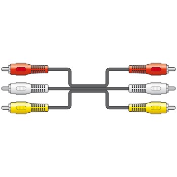 AV:link 3RCA to 3RCA Cable 1.5m 112.072UK