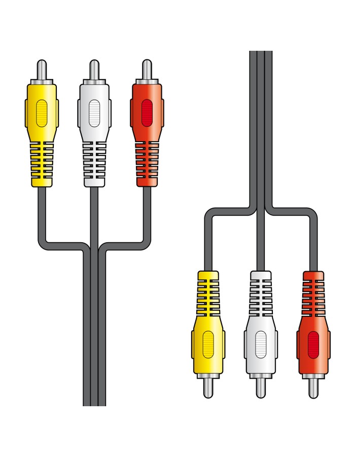 AV:link 3RCA to 3RCA Cable 1.5m 112.072UK