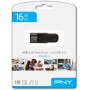 PNY Flash Drive Attache 4 USB 2.0 Stick 16GB Capless Slider Black FD16GATT4