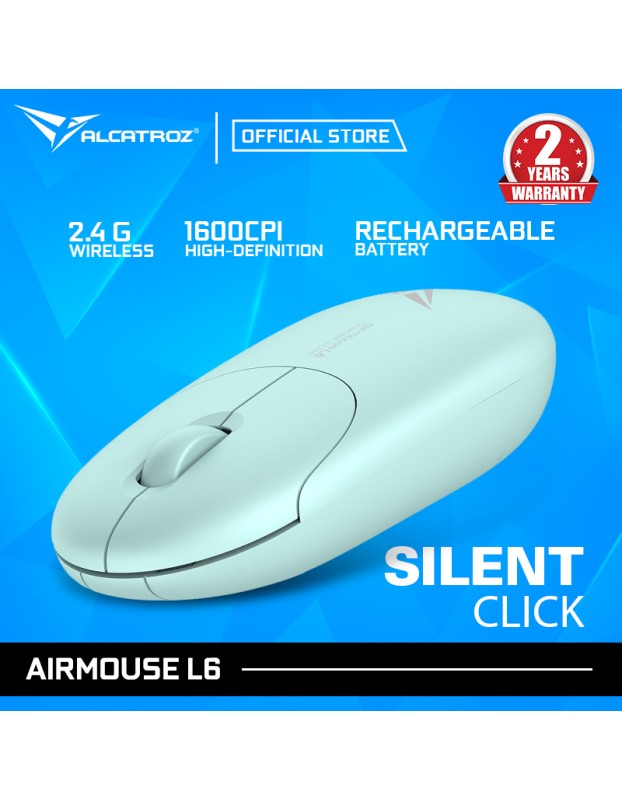 Alcatroz Airmouse L6 Chroma Rechargeable Wireless Mouse Mint Alcatroz Airmouse L6 Chroma Rechargeable Wireless Mouse Mint