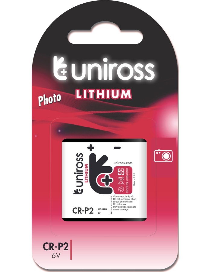 Uniross CR-P2 6V Lithium Battery Uniross CR-P2 6V Lithium Battery