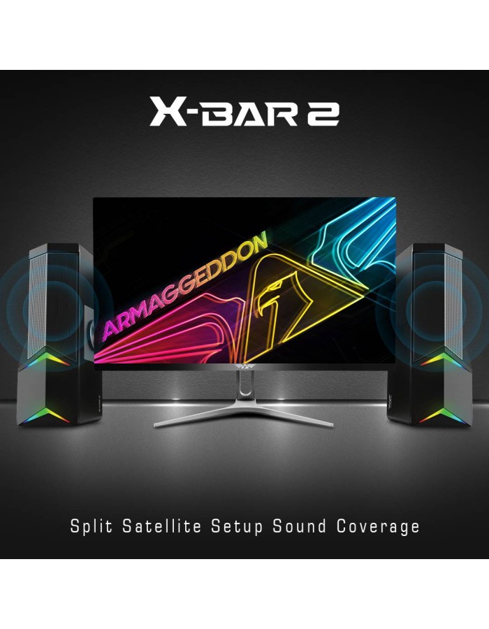 Armaggeddon X-Bar 2 Detachable Gaming Stereo SoundBar