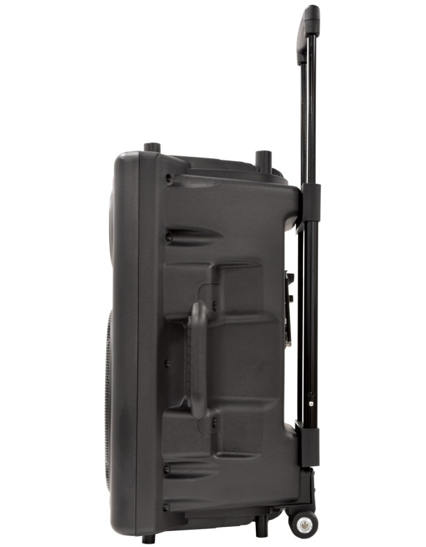 QTX QR12PA 12'' Professional Portable Karaoke & PA Speaker with 2x Wireless Microphones, Bluetooth USB & FM 178.847UK