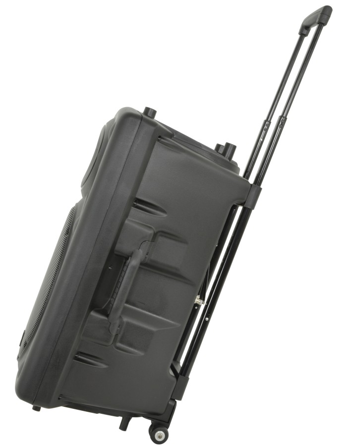 QTX QR15PA 15'' Professional Portable Karaoke & PA Speaker with 2x Wireless Microphones, Bluetooth USB & FM 178.848UK