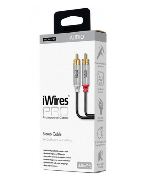 Techlink iWiresPRO 2RCA to 2RCA Cable 3.0m 711033