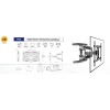 NBMounts P65 Quad Arm Mount 60x40 50-80'' NBMounts P65 Quad Arm Mount 60x40 50-80''