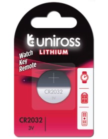 Uniross CR2032 Button Cell Lithium Battery (1pc) Uniross CR2032 Button Cell Lithium Battery (1pc)