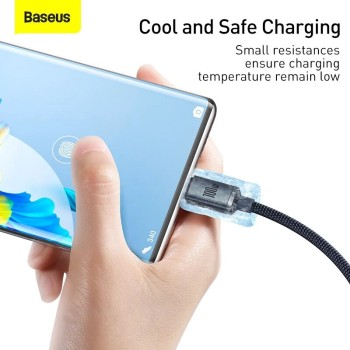 Baseus Crystal Shine USB to Type-C 100W 1.2m Black Baseus Crystal Shine USB to Type-C 100W 1.2m Black
