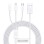 Baseus Cable Superior Series 3-in-1 1.5m White