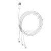 Baseus Cable Superior Series 3-in-1 1.5m White Baseus Cable Superior Series 3-in-1 1.5m White