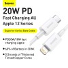 Baseus Superior Series Type-C to iP PD 20W 1m Wht Baseus Superior Series Type-C to iP PD 20W 1m Wht