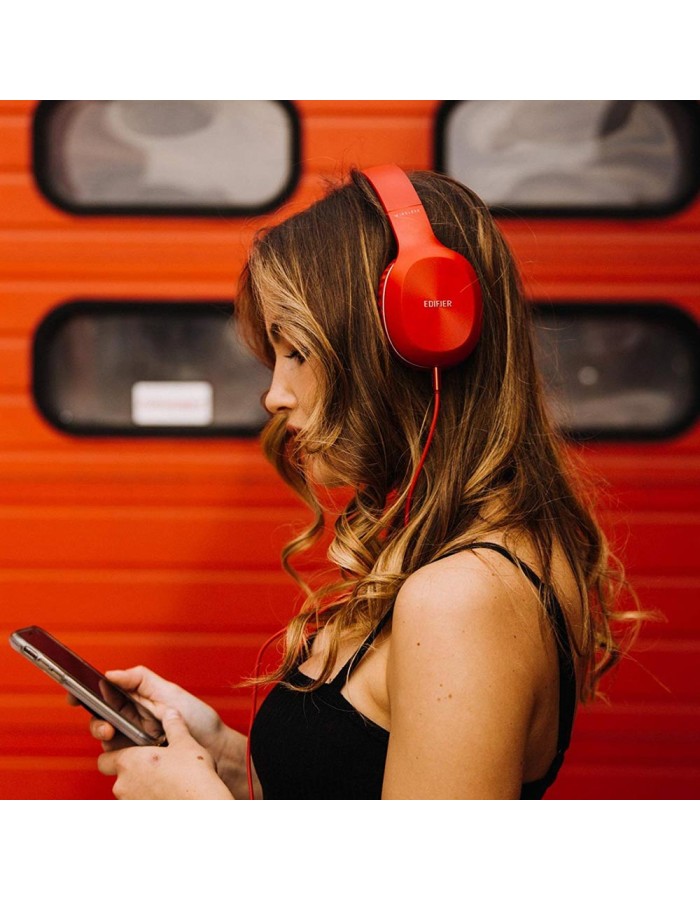Edifier W800BT PLUS Bluetooth Headphones Red