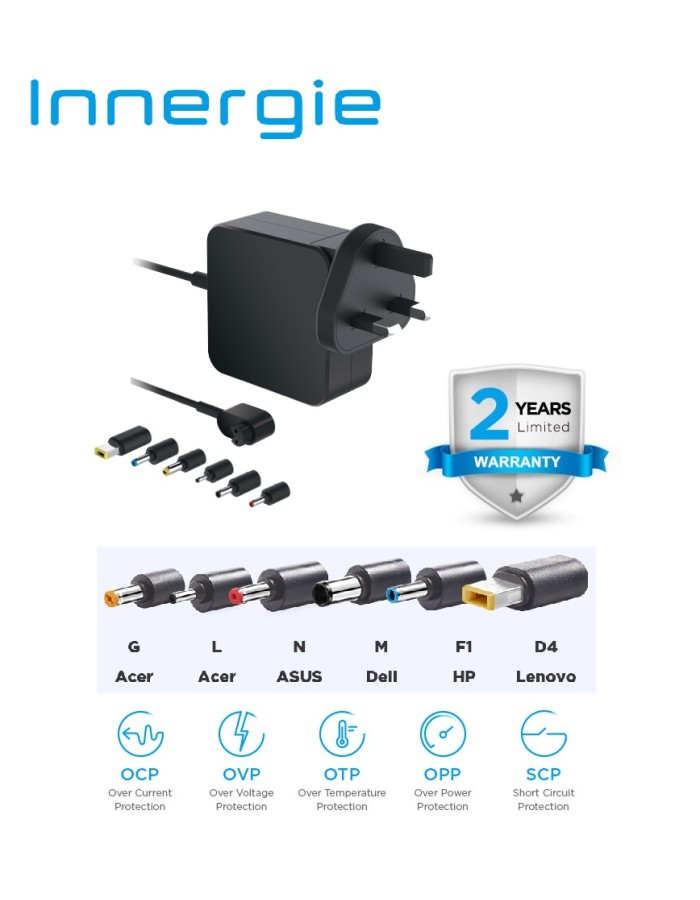 Innergie 65U Laptop Power Adapter 65W UK