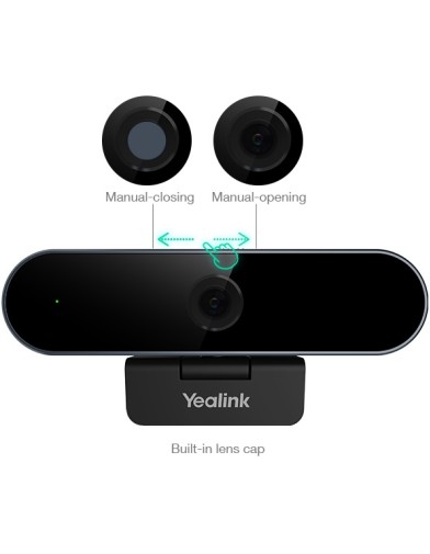 Yealink Webcam 1080p USB-A with Microphone & Privacy Lens Cap UVC20 Yealink Webcam 1080p USB-A with Microphone & Privacy Lens Cap UVC20