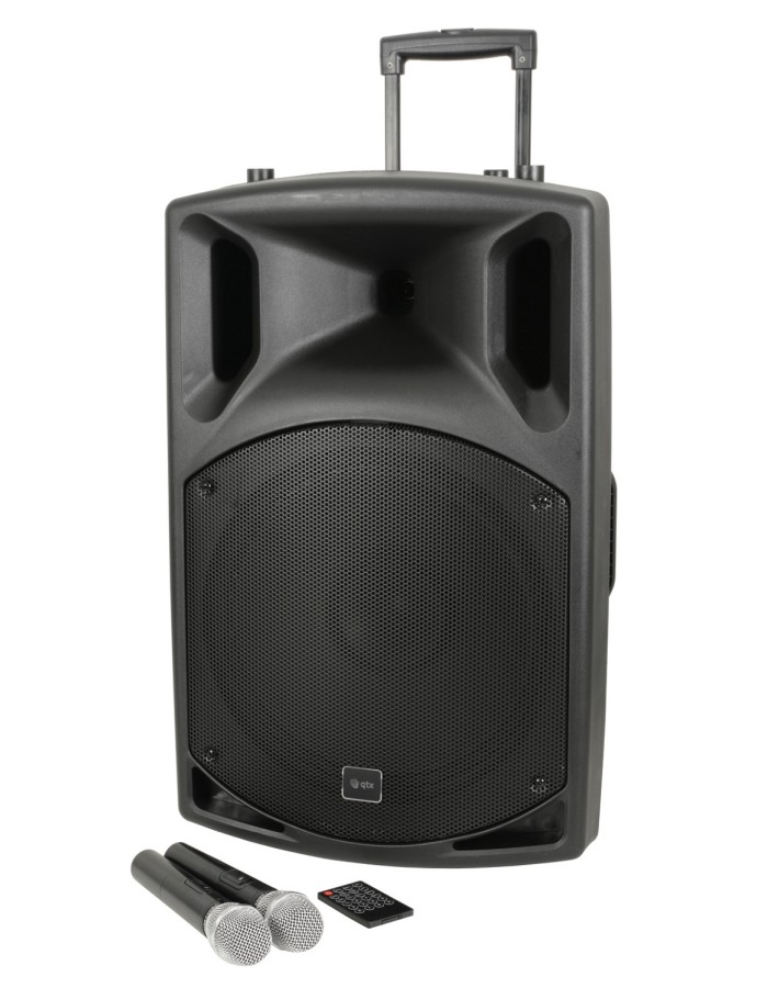 QTX QX15PA-Plus Portable PA 15'' BT/USB/UHF Mic 178.857UK