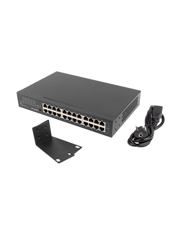 Lanberg RSGE-24 24 Port Gigabit Ethernet Switch Rackmounted Lanberg RSGE-24 24 Port Gigabit Ethernet Switch Rackmounted