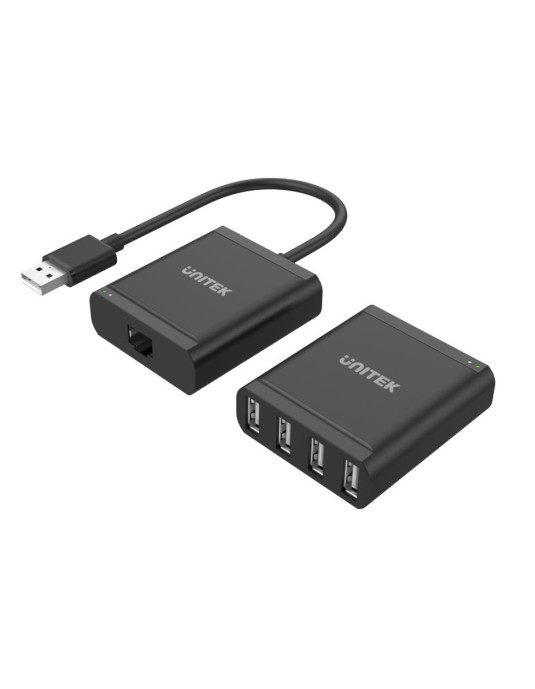 Unitek Y-2516 4 Port USB Extender Over Ethernet 60m