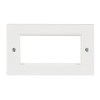 AV:Link Wall Plate Frame Double 4 Modules 122.505UK AV:Link Wall Plate Frame Double 4 Modules 122.505UK
