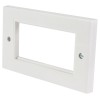 AV:Link Wall Plate Frame Double 4 Modules 122.505UK AV:Link Wall Plate Frame Double 4 Modules 122.505UK
