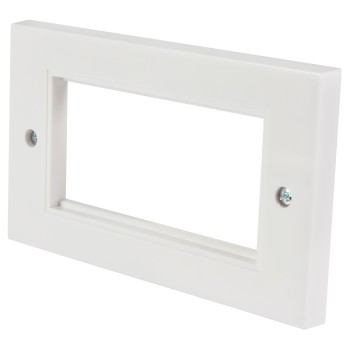 AV:Link Wall Plate Frame Double 4 Modules 122.505UK