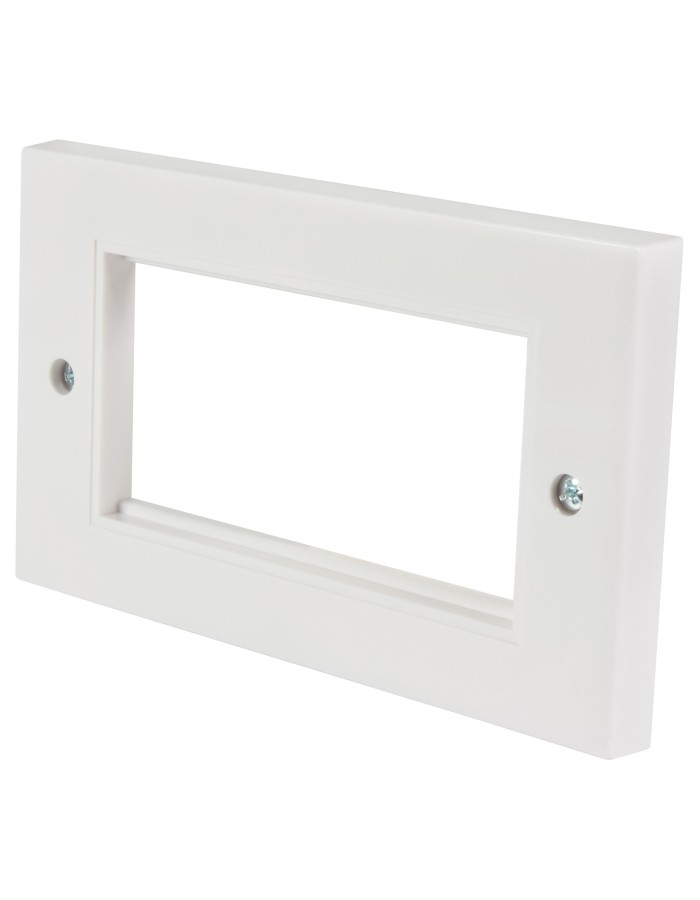 AV:Link Wall Plate Frame Double 4 Modules 122.505UK AV:Link Wall Plate Frame Double 4 Modules 122.505UK