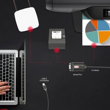 Unitek Converter USB-C 1.1 to RS232 Serial 1.5m Y-1105K Unitek Converter USB-C 1.1 to RS232 Serial 1.5m Y-1105K