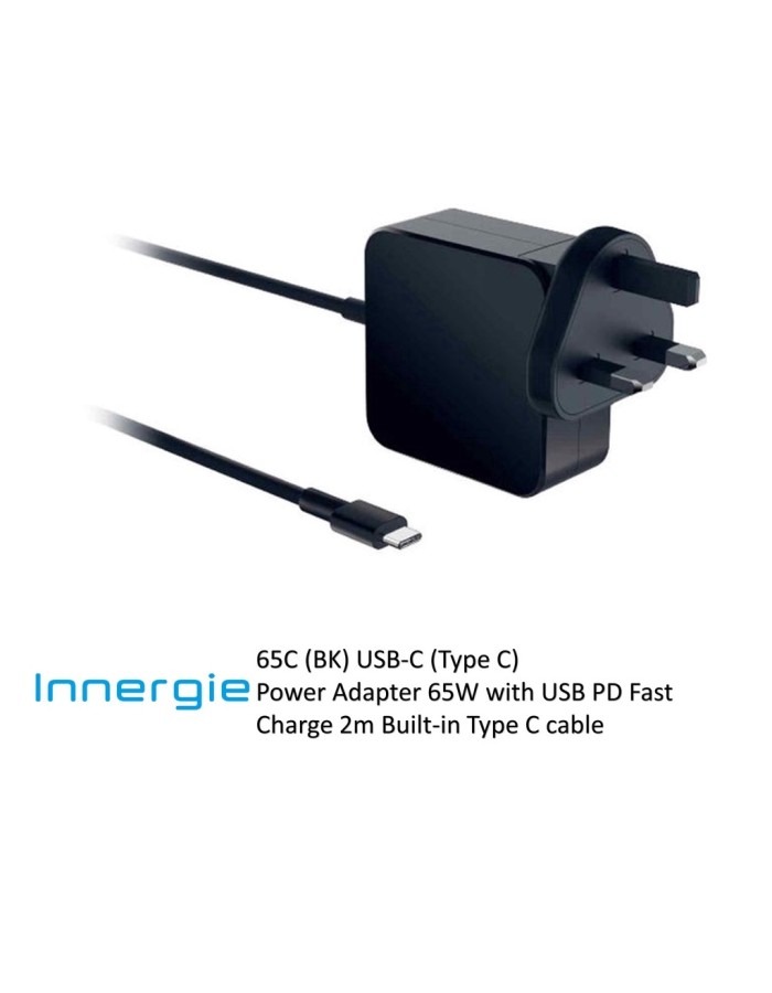 Innergie 65C USB-C Laptop Power Adapter 65W UK