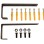 Adastra RACK-IT Wall/Counter Brackets 1U pair 853.081UK
