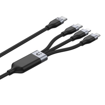 Unitek MC 3in1 Braided USB-C/Lightning/Micro C14101BK-1.5M