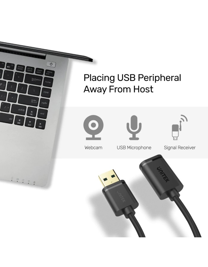 Unitek UCE USB-A 3.0 Extension Cable 0.5m Y-C456GBK Unitek UCE USB-A 3.0 Extension Cable 0.5m Y-C456GBK