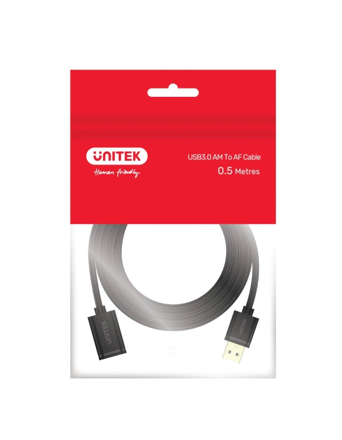 Unitek UCE USB-A 3.0 Extension Cable 0.5m Y-C456GBK Unitek UCE USB-A 3.0 Extension Cable 0.5m Y-C456GBK