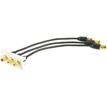 AV:Link Wall Plate Module 3RCA Audio-Video 122.555UK