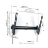 Vogels TVM3613 Tilt TV Wall Mount 40-77'' Black