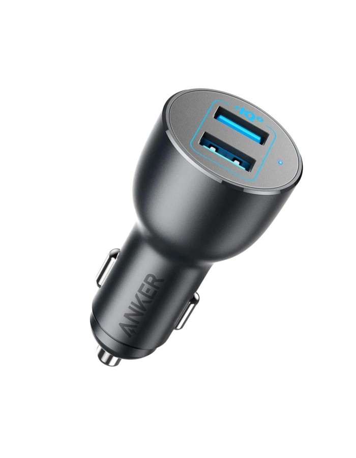 Anker PowerDrive III 2 Port 36W Alloy Car Charger Black Anker PowerDrive III 2 Port 36W Alloy Car Charger Black