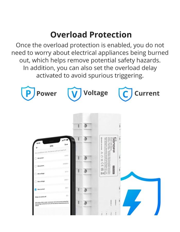Sonoff SPM-Main Wifi Smart Stackable Power Meter