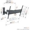 Vogels TVM1643 Turn TV Wall Mount 40-77'' Black Vogels TVM1643 Turn TV Wall Mount 40-77'' Black
