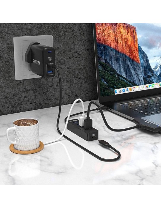 Unitek USB-C Hub 4xUSB-A with USB-C Power Port H1117B Unitek USB-C Hub 4xUSB-A with USB-C Power Port H1117B