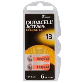 Duracell ActivAir13 PR48 Hearing Aid Batteries 6pcs
