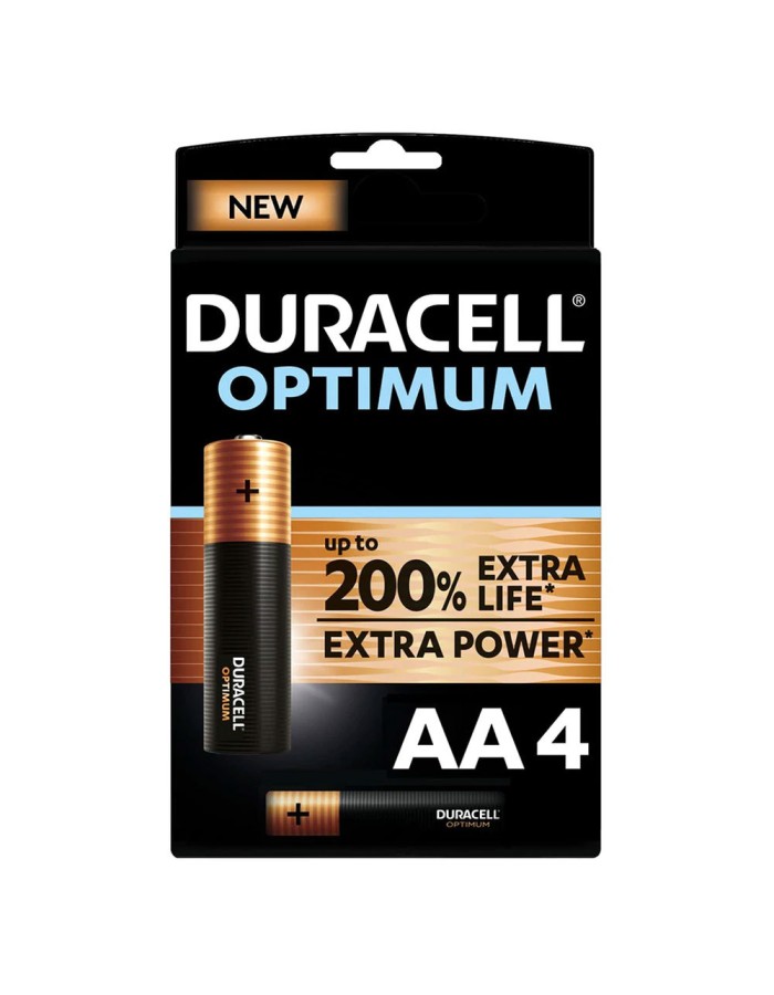 Duracell OPTIMUM AA Up to 200% More Power than Duracell Plus (4pcs)