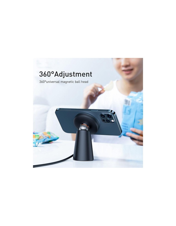 Baseus Simple Magnetic Stand Wireless Charger Black Baseus Simple Magnetic Stand Wireless Charger Black